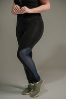 Calça Legging Feminina com Filete e Tela