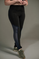 Calça Legging Feminina com Filete e Tela