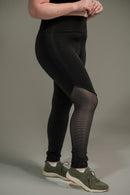 Calça Legging Feminina com Filete e Tela