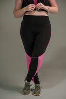 Calça Legging Feminina com Filete e Tela