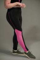 Calça Legging Feminina com Filete e Tela