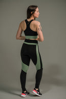 Calça Legging Feminina com Listras nas Coxas