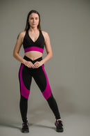 Calça Legging Feminina com Listras nas Coxas