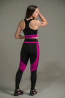 Calça Legging Feminina com Listras nas Coxas