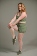 Short Saia Feminino Liso Aerobic