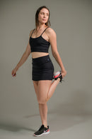 Short Saia Feminino Liso Aerobic