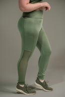 Calça Feminina com Tela Lateral