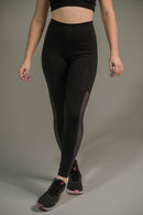 Calça Feminina com Tela Lateral