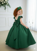 Vestido Ysa Kids Ariane Longo Verde Esmeralda