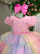 Vestido Menina Bonita Arco iris Aurora - Candy