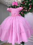 Vestido Bella Child Polly Rosa Chiclete