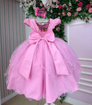 Vestido Bella Child Polly Rosa Chiclete