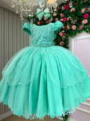 Vestido Bella Child Polly Verde Menta