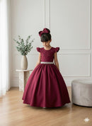 Vestido Ysa Kids Ariane Longo Marsala