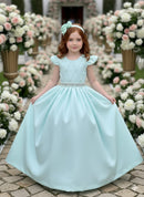 Vestido Ysa Kids Ariane Longo Verde Porto Fino