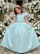 Vestido Ysa Kids Ariane Longo Verde Porto Fino