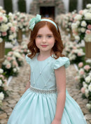 Vestido Ysa Kids Ariane Longo Verde Porto Fino