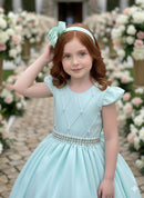 Vestido Ysa Kids Ariane Longo Verde Porto Fino