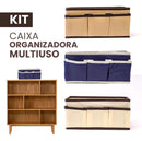 Caixa Organizadora 25x15cm Top House TRC7876 Cor Café