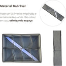 Caixa Organizadora de Gaveta 32 x 24 x 12cm Azul TRC7878-A