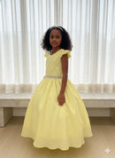 Vestido Ysa Kids Ariane Longo Amarelo