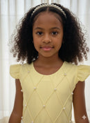 Vestido Ysa Kids Ariane Longo Amarelo