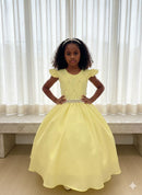 Vestido Ysa Kids Ariane Longo Amarelo
