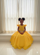 Vestido Ysa Kids Ariane Longo Amarelo Gema