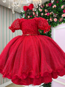 Vestido Bella Child Laize Vermelho Modelo 2