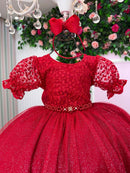 Vestido Bella Child Laize Vermelho Modelo 2