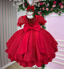 Vestido Bella Child Laize Vermelho Modelo 2