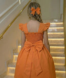 Vestido Ysa Kids Ariane Longo Terracota