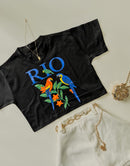 T- Shirt Cropped Estampas Tropical Ref. 809