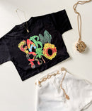 T- Shirt Cropped Estampas Tropical Ref. 809