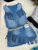 Conjunto Blogueirinha Boiadeira Maraisa
