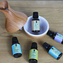 Super Kit 5 Essências A Base Água Hidrossolúvel 30ml Difusor Escolha