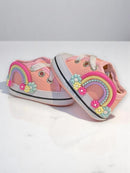 Tênis de bebê menina Starzinho Arco Íris e Estrelinha (Jeans)