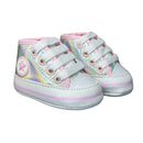 Tenis Starzinho de bebe Cano Alto Estrelinha (Prateado) Tamanho 13 ao 18