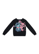 Blusão Moletom Stitch roupa Lilo & Stich infantil casaco Stitch licenciado Disney Brandili