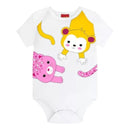 Body Bichinhos- Branco Rosa- Kyly