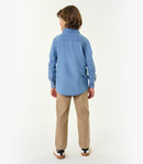 Calça Alfaiataria Em Sarja Infantil Menino Trick Nick