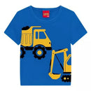 Camiseta Caminhao- Azul Amarela- M