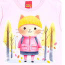 Camiseta de Gatinho Infantil Menina Kyly