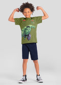 Camiseta Vingadores ORIGINAL em Meia Malha BRANDILI licenciada MARVEL - Camiseta HULK, Homem de Ferro, Capital America