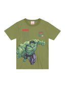 Camiseta Vingadores ORIGINAL em Meia Malha BRANDILI licenciada MARVEL - Camiseta HULK, Homem de Ferro, Capital America