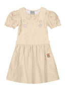 Conjunto Bebê menina Body Cotton e Salopete bebê em Moletinho Jardineira Salopete menina com body Brandili