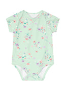 Conjunto Bebê menina Body Cotton e Salopete bebê em Moletinho Jardineira Salopete menina com body Brandili