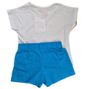 Conjunto De Blusa Short- Off White Azul