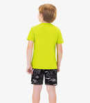 CONJUNTO INFANTIL MACULINO ROVITEX CAMISETA EM MALHA COM BERMUDA MICROFIBRA