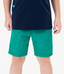 CONJUNTO INFANTIL MACULINO ROVITEX CAMISETA EM MALHA COM BERMUDA MICROFIBRA